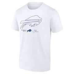 Josh Allen Buffalo Bills Tonal Name & Number T-Shirt - White T-shirts