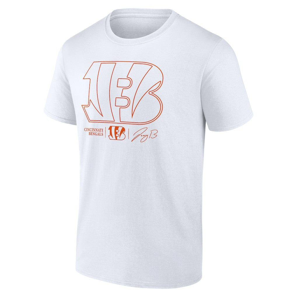 Joe Burrow Cincinnati Bengals Name & Number T-Shirt - White T-shirts