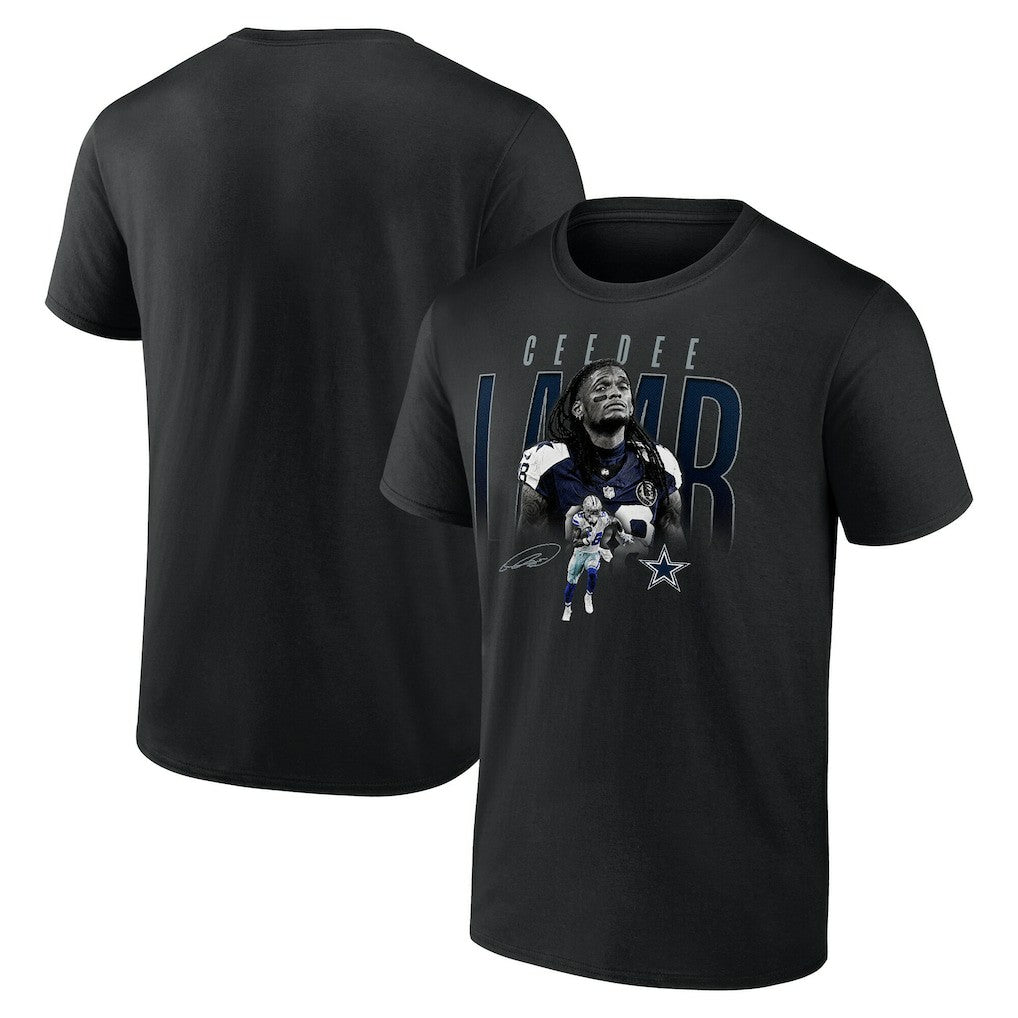 CeeDee Lamb Dallas Cowboys Humble Shadow Player T-Shirt - Black T-shirts