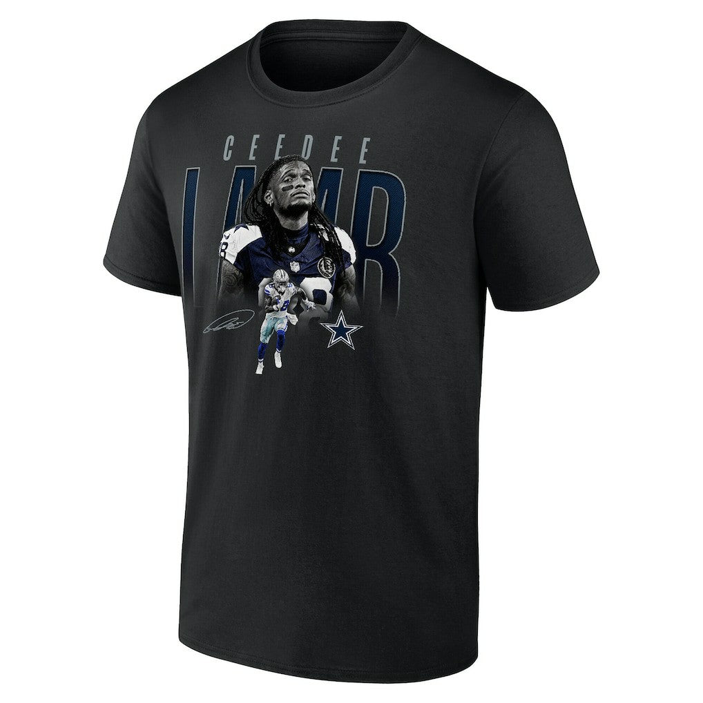 CeeDee Lamb Dallas Cowboys Humble Shadow Player T-Shirt - Black T-shirts