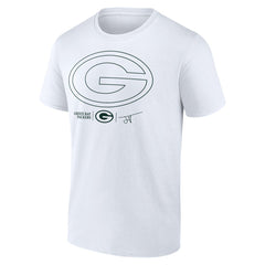 Jordan Love Green Bay Packers Tonal Name & Number T-Shirt - White T-shirts