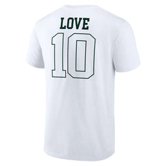 Jordan Love Green Bay Packers Tonal Name & Number T-Shirt - White T-shirts