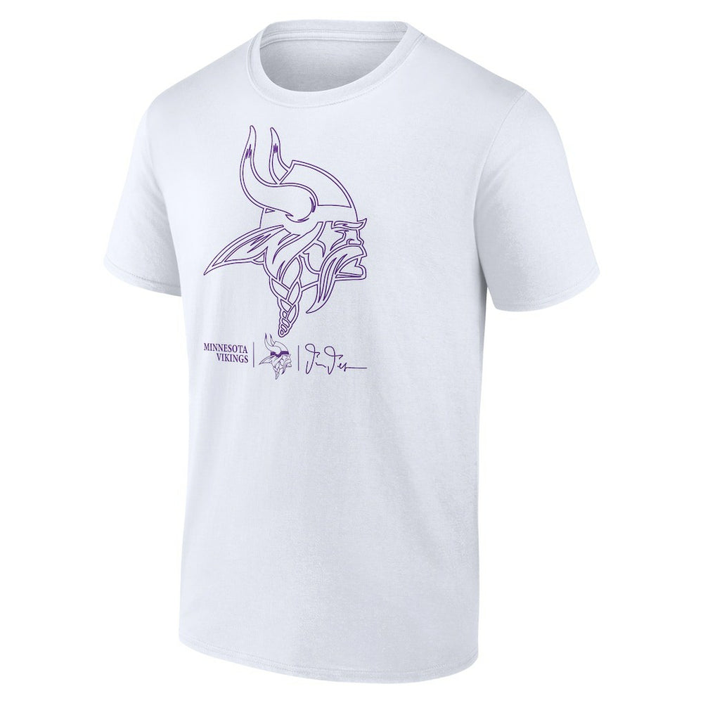 Justin Jefferson Minnesota Vikings Tonal Name & Number T-Shirt - White T-shirts