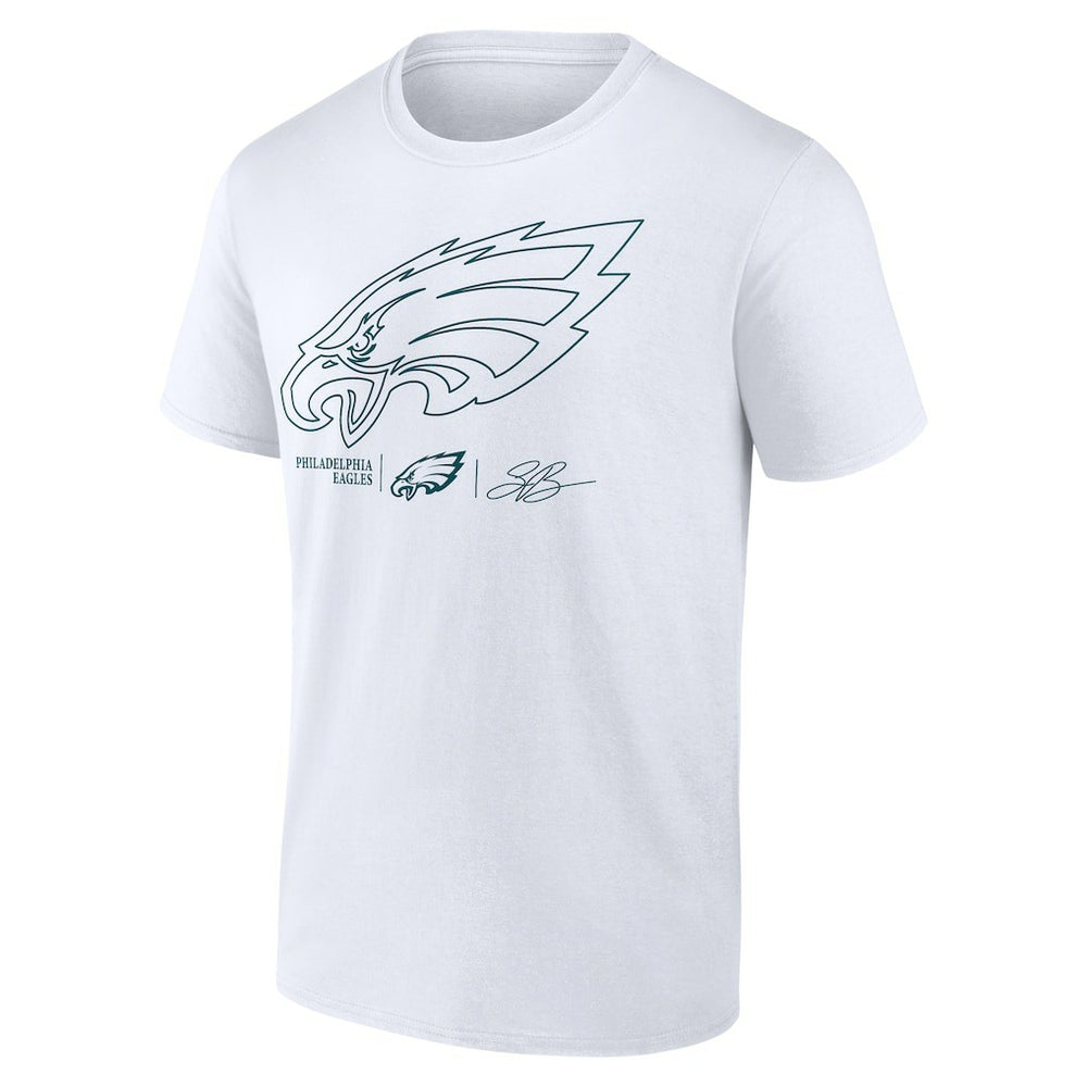 Saquon Barkley Philadelphia Eagles Tonal Name & Number T-Shirt - White T-shirts