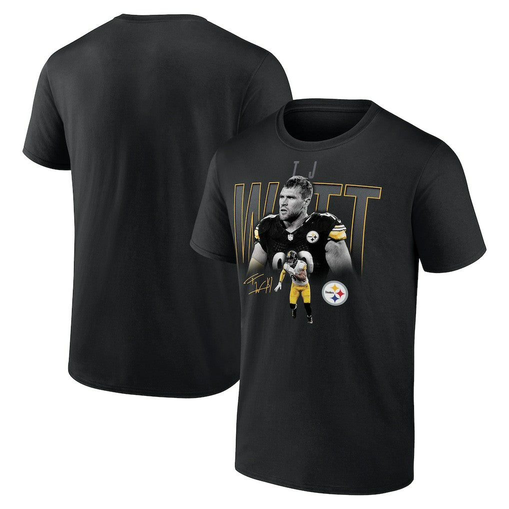 T.J. Watt Pittsburgh Steelers Humble Shadow Player T-Shirt - Black T-shirts