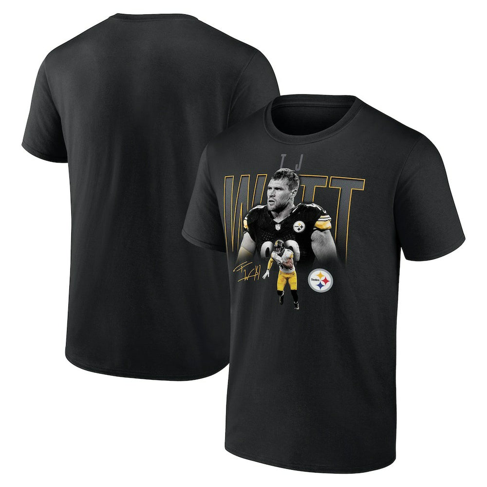 T.J. Watt Pittsburgh Steelers Humble Shadow Player T-Shirt - Black T-shirts