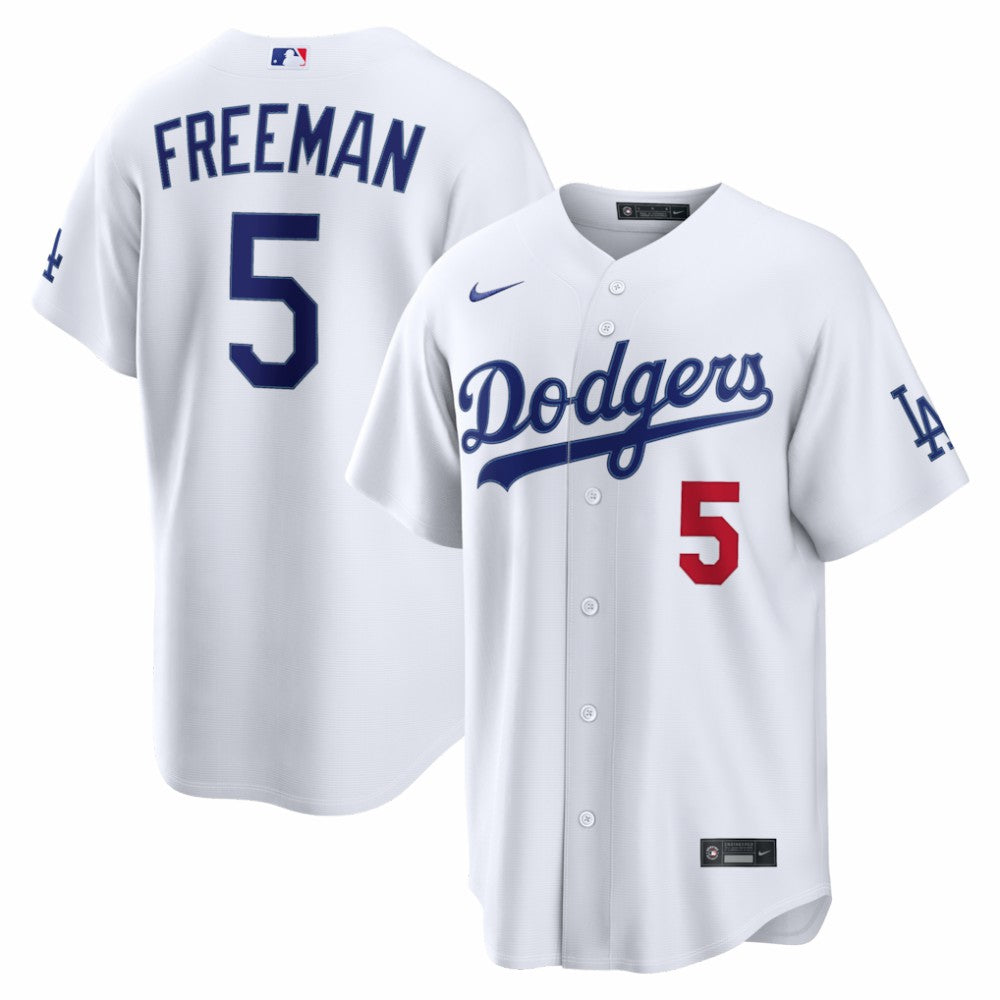 Freddie Freeman Los Angeles Dodgers Nike  Home Stadium Jersey - White Jerseys