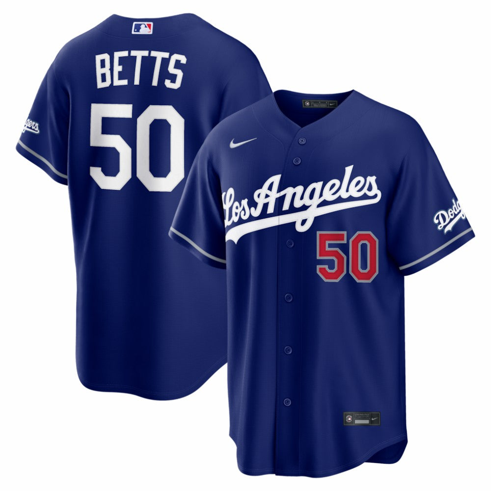 Mookie Betts Los Angeles Dodgers Nike Alternate Stadium Jersey - Royal Jerseys