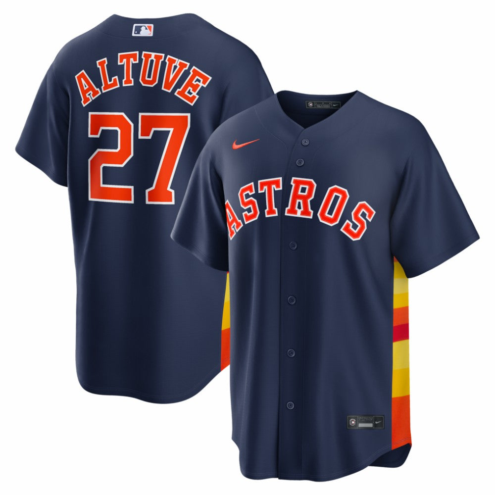 Jose Altuve Houston Astros Nike Alternate 2 Replica Jersey - Navy Jerseys