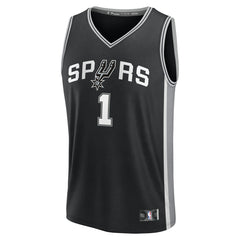Victor Wembanyama San Antonio Spurs Youth Fast Break Replica Player Jersey Icon Edition Black - Fanatics