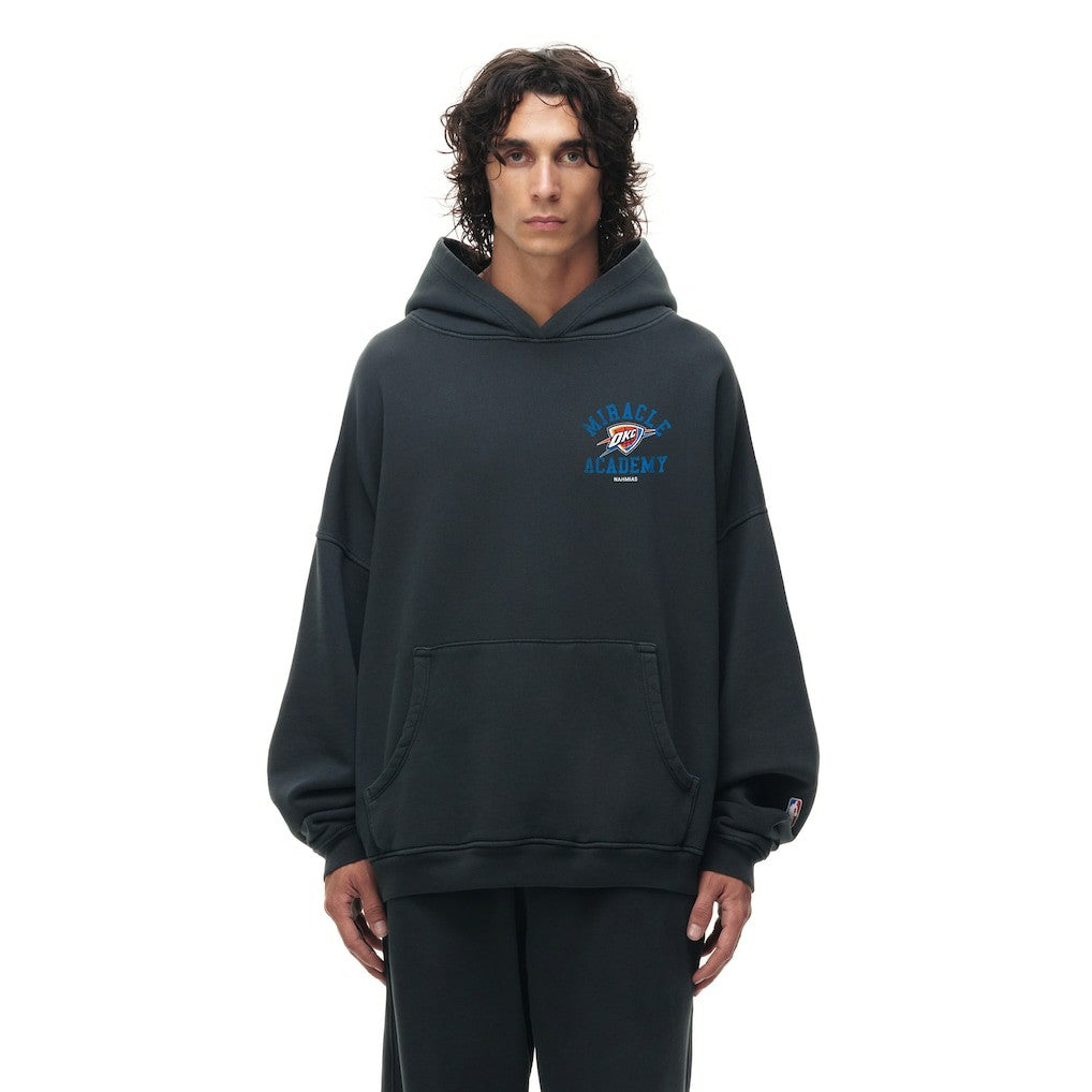 Oklahoma City Thunder Unisex Miracle Academy x NBA Collection Vintage Sunfade Hoodie Heather Black