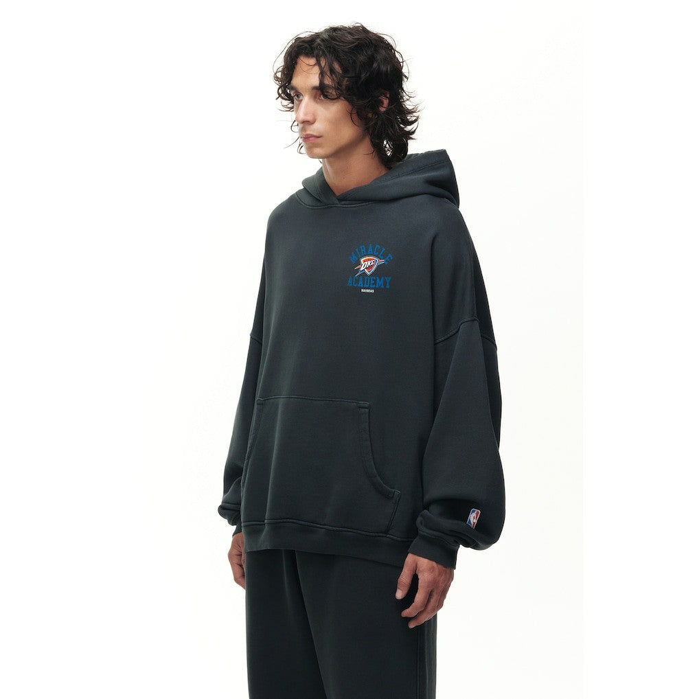 Oklahoma City Thunder Unisex Miracle Academy x NBA Collection Vintage Sunfade Hoodie Heather Black