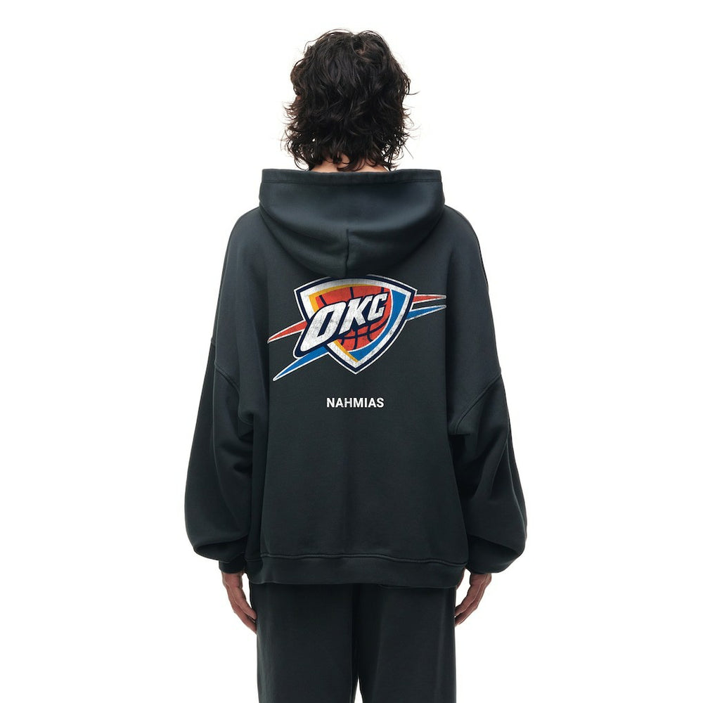 Oklahoma City Thunder Unisex Miracle Academy x NBA Collection Vintage Sunfade Hoodie Heather Black