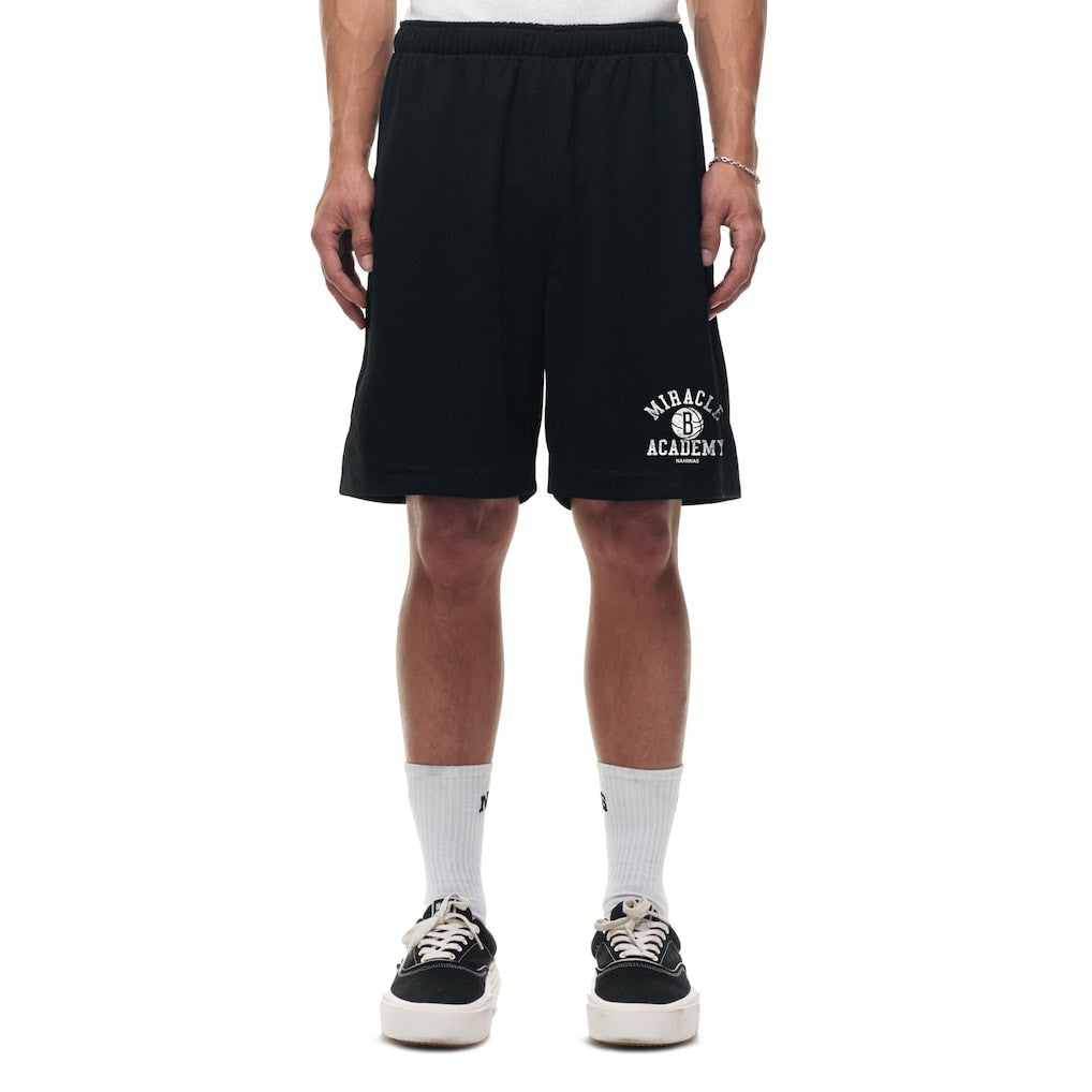 Brooklyn Nets Unisex Miracle Academy x NBA Collection Baggy Mesh P.E. Shorts Black