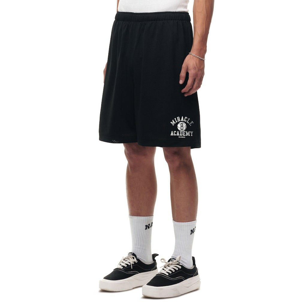 Brooklyn Nets Unisex Miracle Academy x NBA Collection Baggy Mesh P.E. Shorts Black