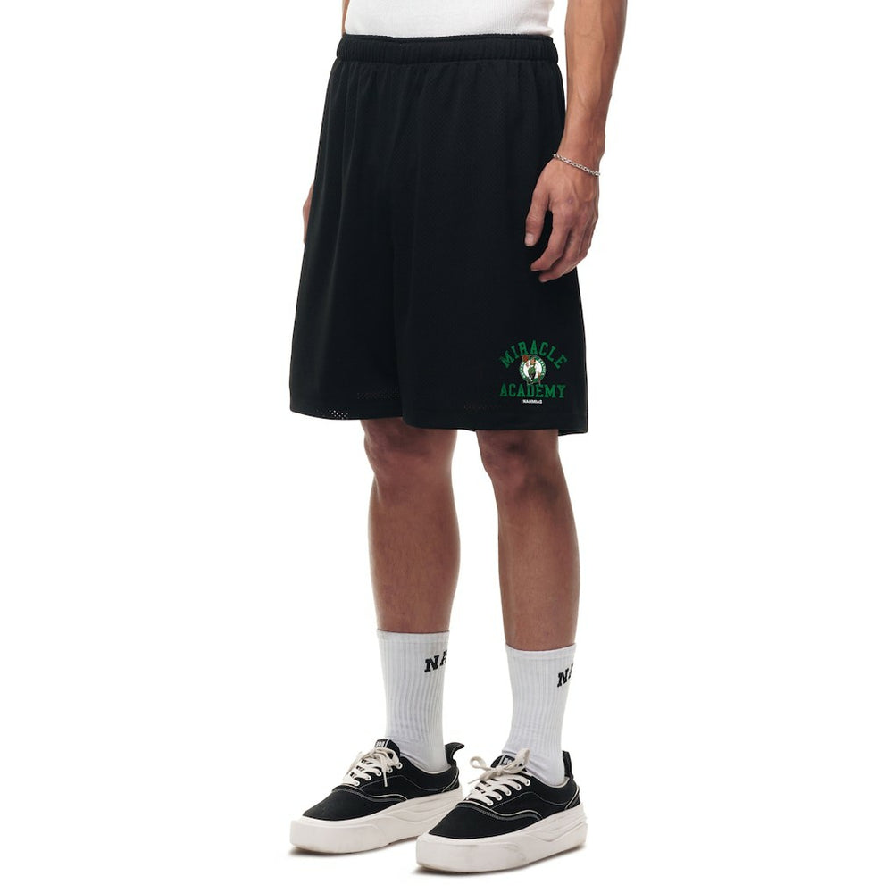 Boston Celtics Unisex Miracle Academy x NBA Collection Baggy Mesh P.E. Shorts Black outlet
