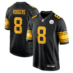Aaron Rodgers Pittsburgh Steelers Alternate Game Jersey - Black Jerseys