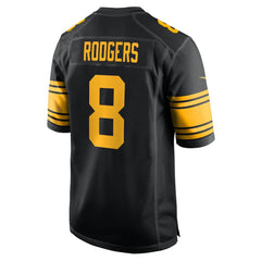 Aaron Rodgers Pittsburgh Steelers Alternate Game Jersey - Black Jerseys