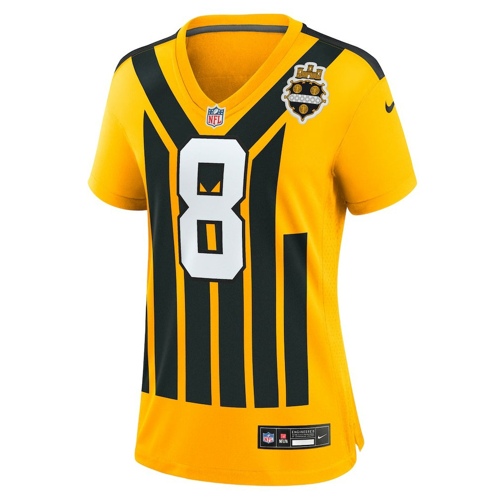 Aaron Rodgers Pittsburgh Steelers Women's Alternate 1933 Throwback Game Jersey - Gold Jerseys