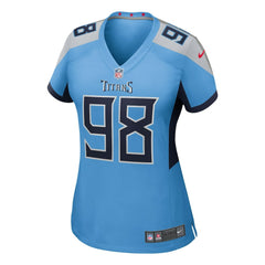 Jeffery Simmons Tennessee Titans Women's Team Game Jersey - Light Blue Jerseys
