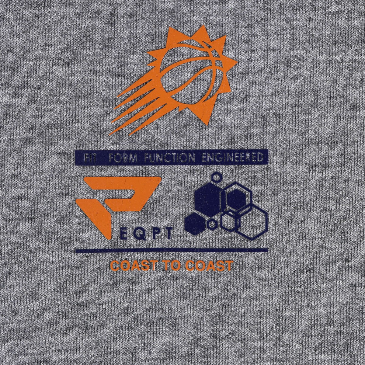 Phoenix Suns Protege Eco-Poly Interlock Fashion Tonal T-Shirt Heather Gray outlet