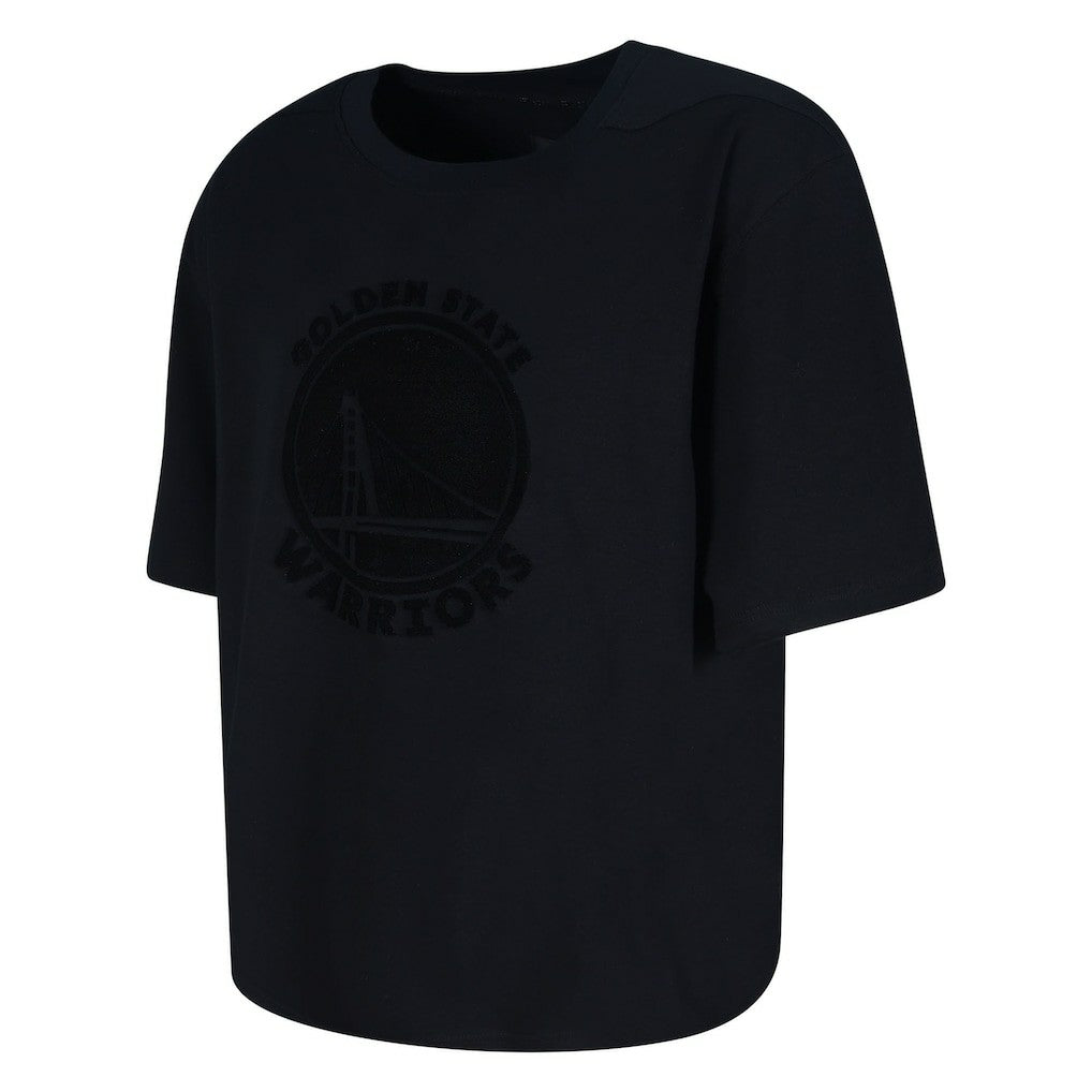 Golden State Warriors Protege Eco-Poly Interlock Fashion Tonal T-Shirt Black