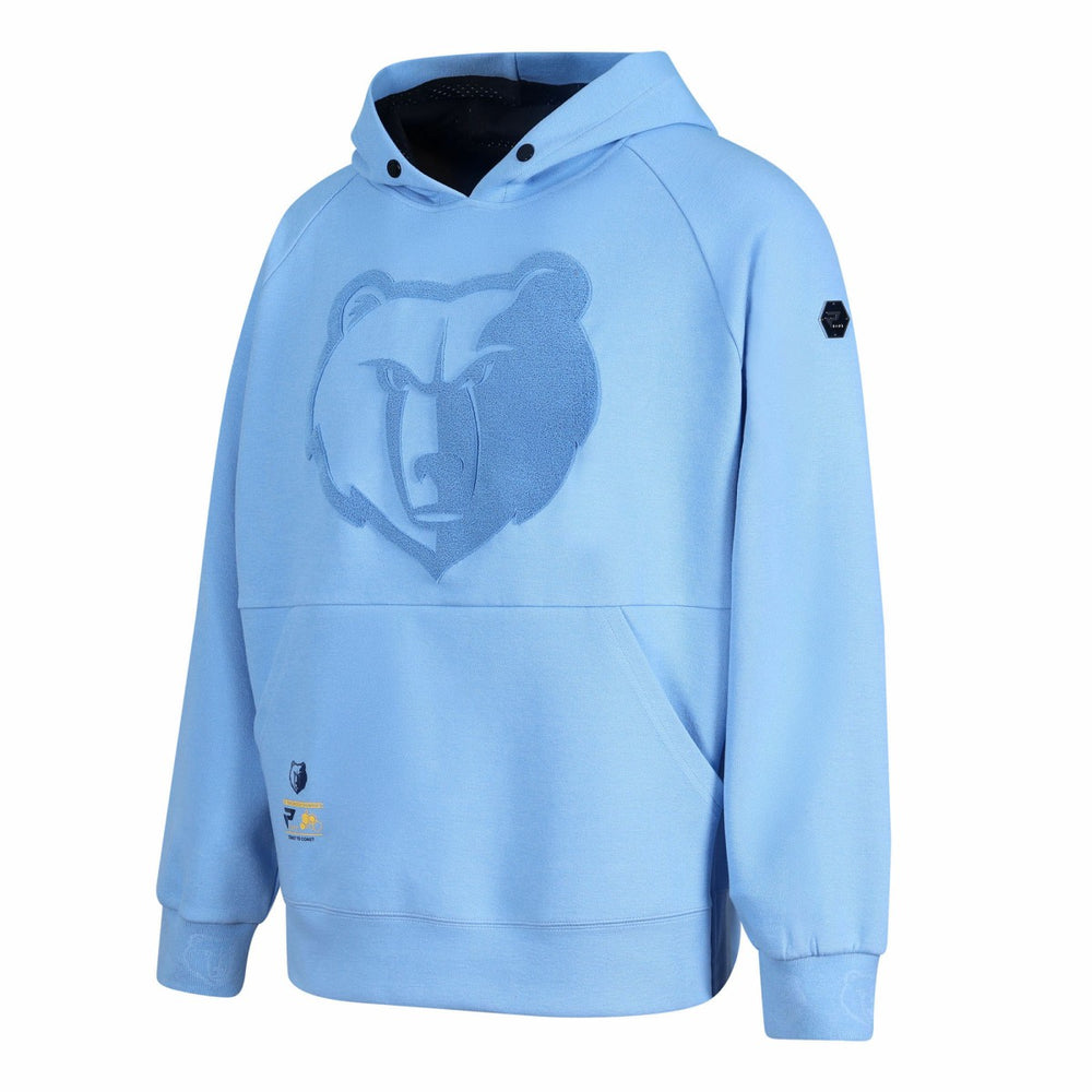 Memphis Grizzlies Protege Eco-Poly Interlock Fashion Tonal Hoodie Light Blue