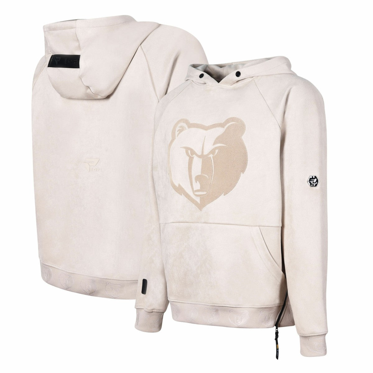 Memphis Grizzlies Protege Eco-Friendly Functional Suede Fashion Tonal Hoodie Cream outlet