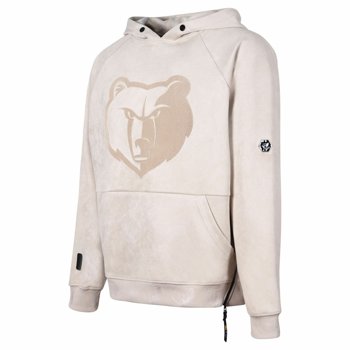Memphis Grizzlies Protege Eco-Friendly Functional Suede Fashion Tonal Hoodie Cream outlet