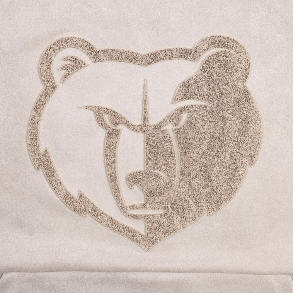 Memphis Grizzlies Protege Eco-Friendly Functional Suede Fashion Tonal Hoodie Cream outlet