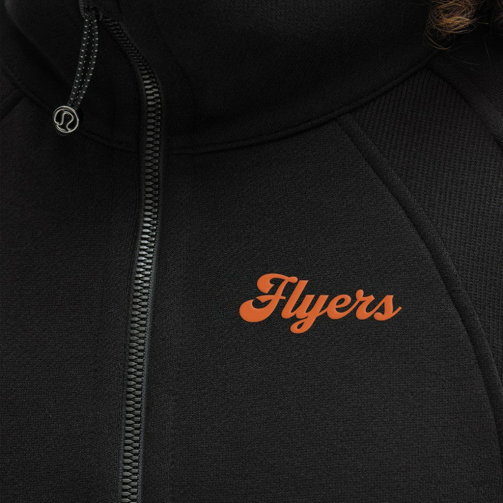 Philadelphia Flyers lululemon Women's Long Scuba Oversized Half-Zip Funnel Neck - Black | US 203201166