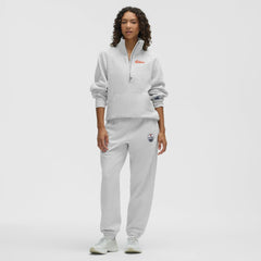 Edmonton Oilers lululemon Women's Long Scuba Oversized Half-Zip Funnel Neck - Heathered Core Ultra Light Grey | US 203201168