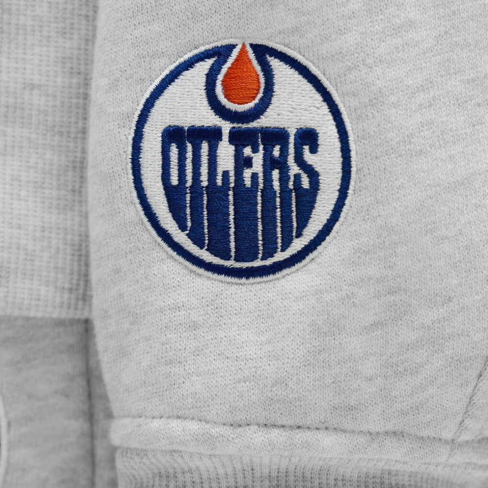 Edmonton Oilers lululemon Women's Long Scuba Oversized Half-Zip Funnel Neck - Heathered Core Ultra Light Grey | US 203201168