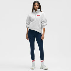 New Jersey Devils lululemon Women's Long Scuba Oversized Half-Zip Funnel Neck - Heathered Core Ultra Light Grey | US 203201177