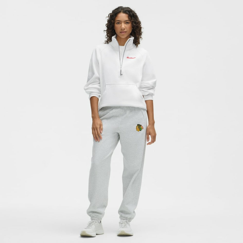 Chicago Blackhawks lululemon Women's Long Scuba Oversized Half-Zip Funnel Neck - White | US 203201180