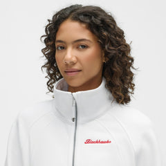 Chicago Blackhawks lululemon Women's Long Scuba Oversized Half-Zip Funnel Neck - White | US 203201180