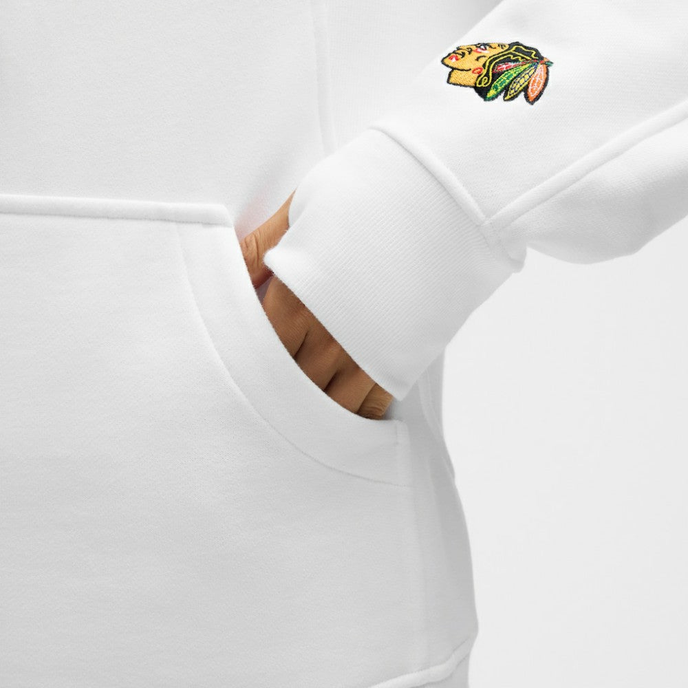 Chicago Blackhawks lululemon Women's Long Scuba Oversized Half-Zip Funnel Neck - White | US 203201180