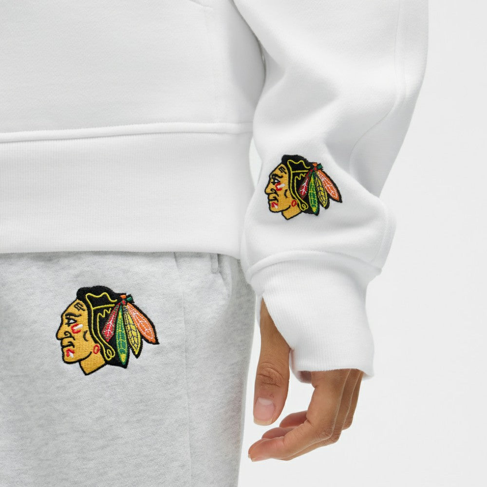 Chicago Blackhawks lululemon Women's Long Scuba Oversized Half-Zip Funnel Neck - White | US 203201180