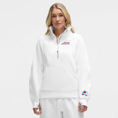 Colorado Avalanche lululemon Women's Long Scuba Oversized Half-Zip Funnel Neck - White | US 203201181