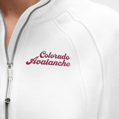 Colorado Avalanche lululemon Women's Long Scuba Oversized Half-Zip Funnel Neck - White | US 203201181