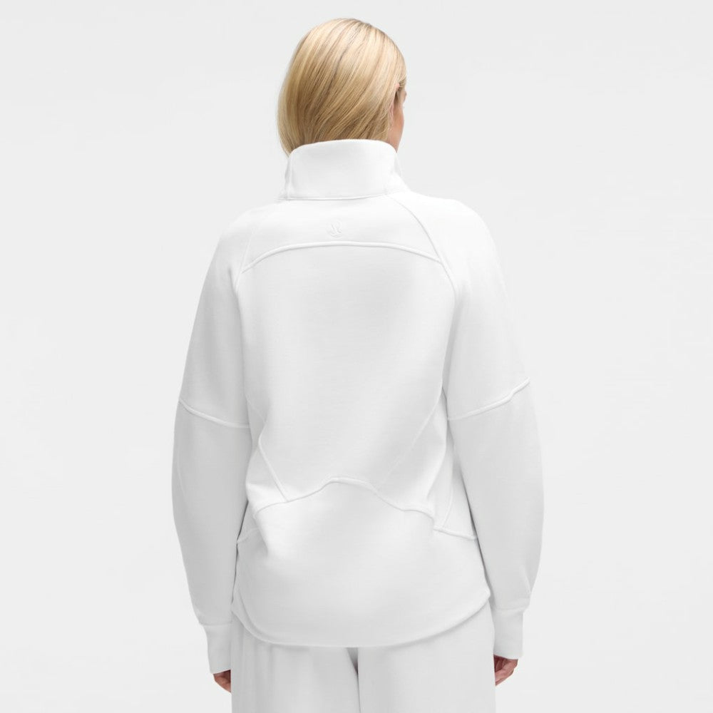 Dallas Stars lululemon Women's Long Scuba Oversized Half-Zip Funnel Neck - White | US 203201183
