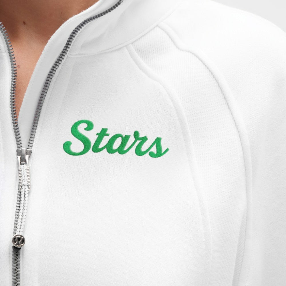 Dallas Stars lululemon Women's Long Scuba Oversized Half-Zip Funnel Neck - White | US 203201183
