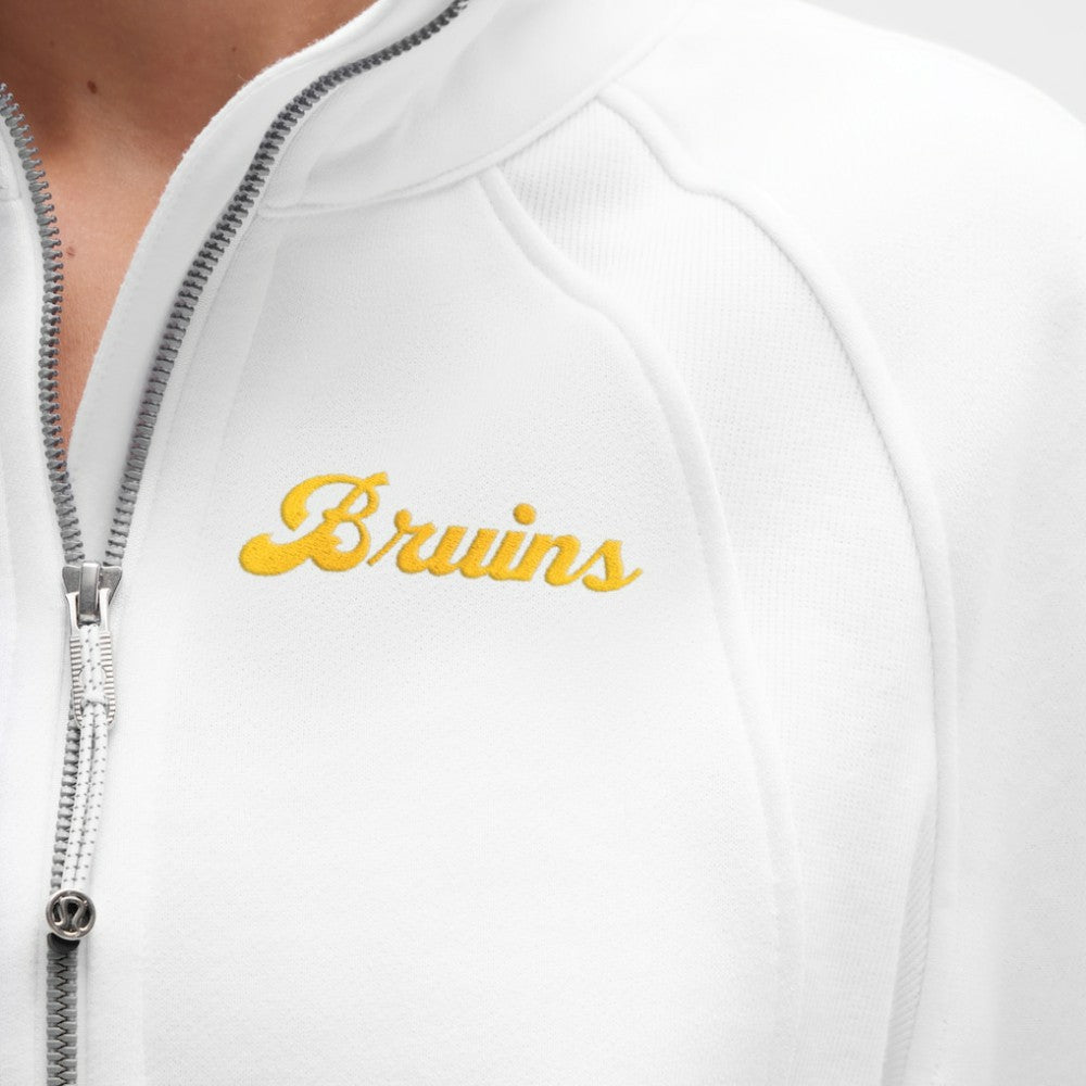 Boston Bruins lululemon Women's Long Scuba Oversized Half-Zip Funnel Neck - White | US 203201185