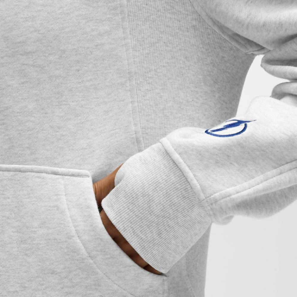 Tampa Bay Lightning lululemon Women's Long Scuba Oversized Half-Zip Funnel Neck - Heathered Core Ultra Light Grey | US 203201186