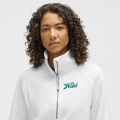 Minnesota Wild lululemon Women's Long Scuba Oversized Half-Zip Funnel Neck - White | US 203201188