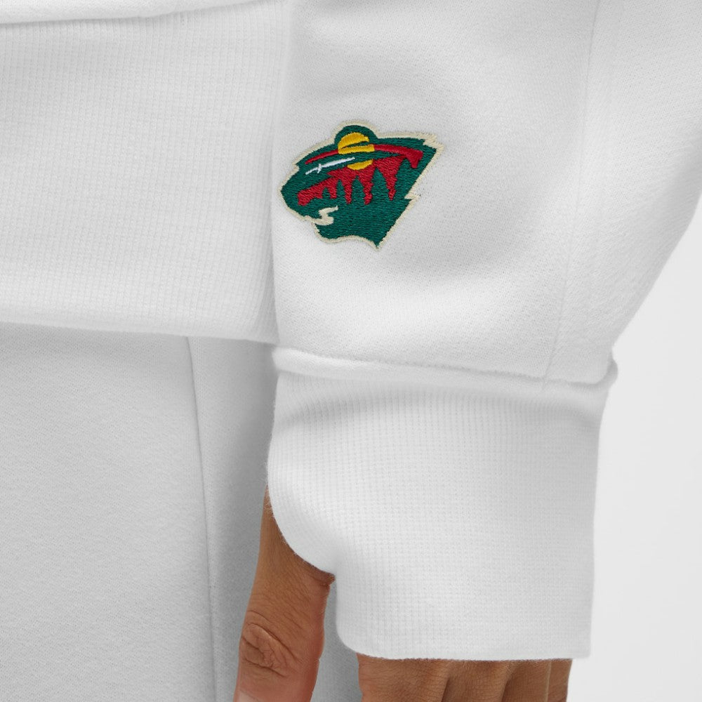 Minnesota Wild lululemon Women's Long Scuba Oversized Half-Zip Funnel Neck - White | US 203201188