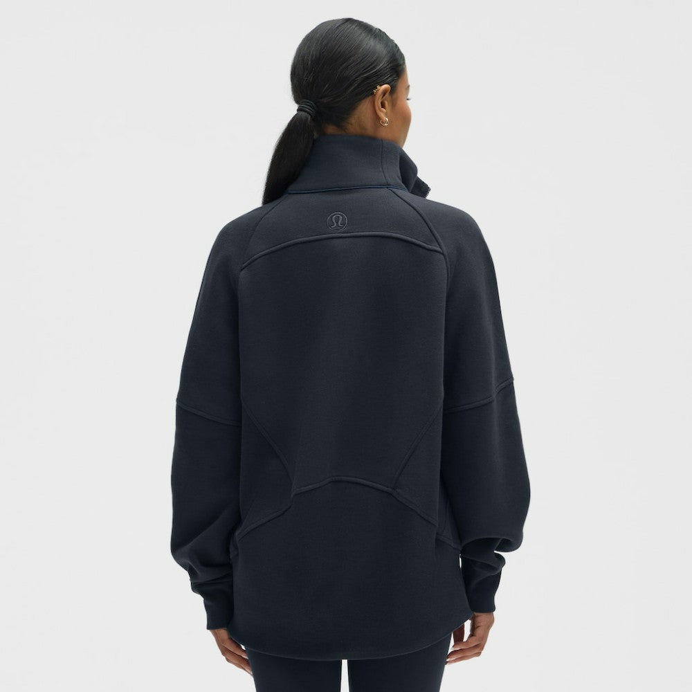 Seattle Kraken lululemon Women's Long Scuba Oversized Half-Zip Funnel Neck - True Navy | US 203201192