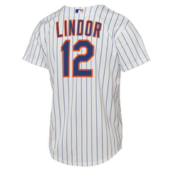 Francisco Lindor New York Mets Nike Youth Home Replica Player Jersey - White Jerseys