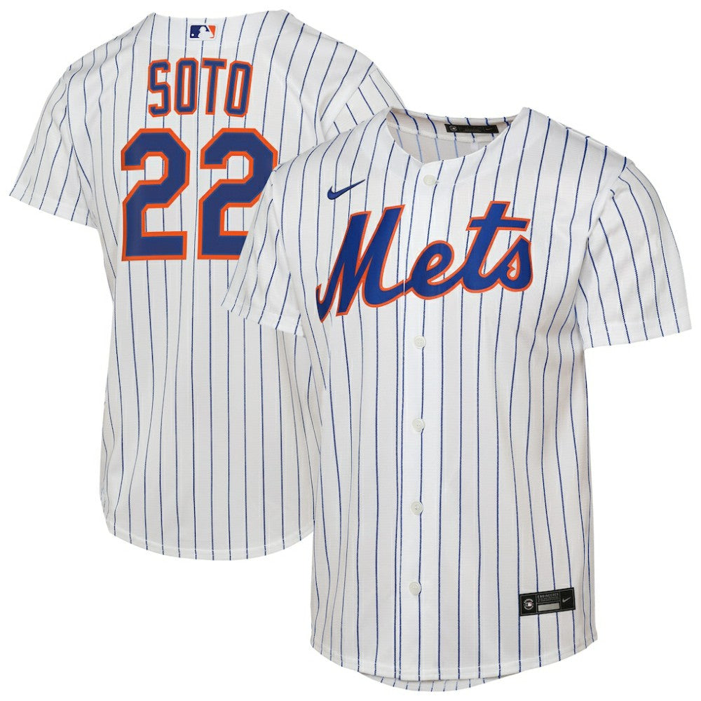 Juan Soto New York Mets Nike Youth Home Replica Player Jersey - White Jerseys