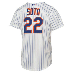 Juan Soto New York Mets Nike Youth Home Replica Player Jersey - White Jerseys